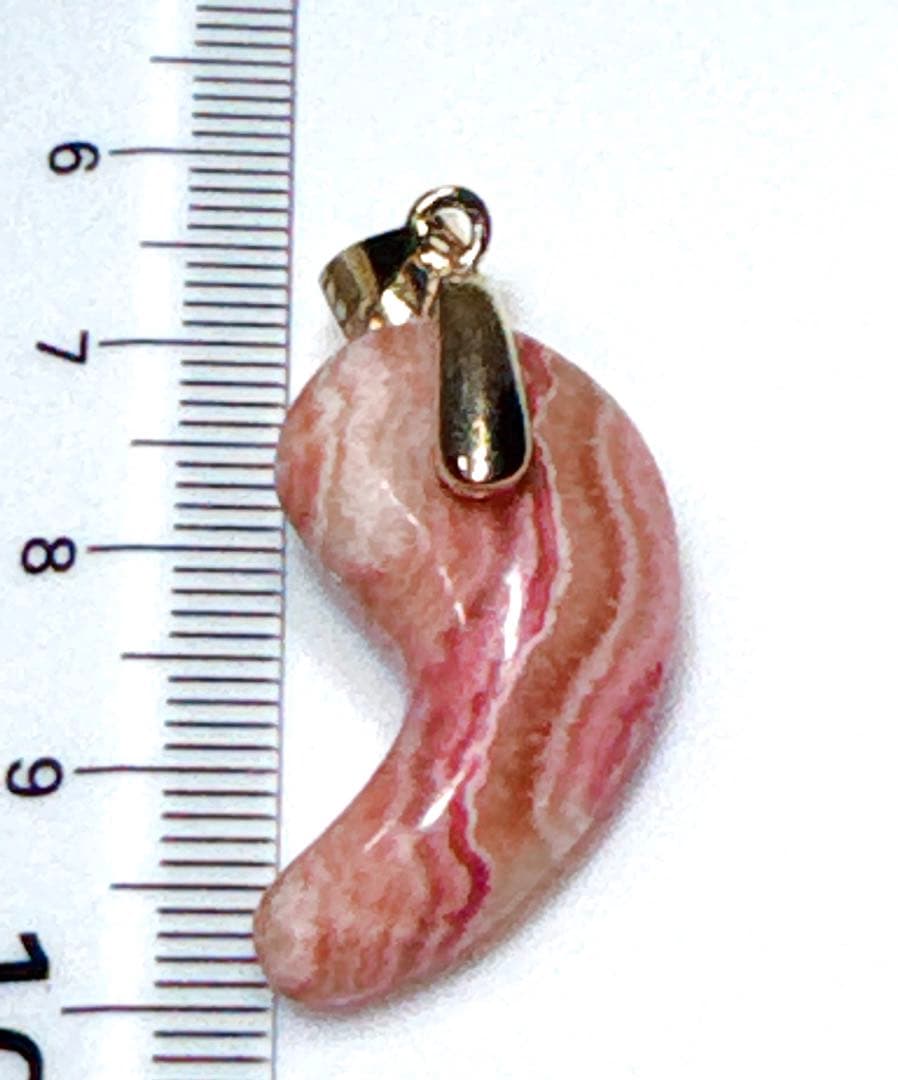 インカローズ勾玉ペンダントNO24-940