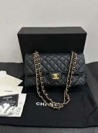 ブラックレザー ショルダーバッグ