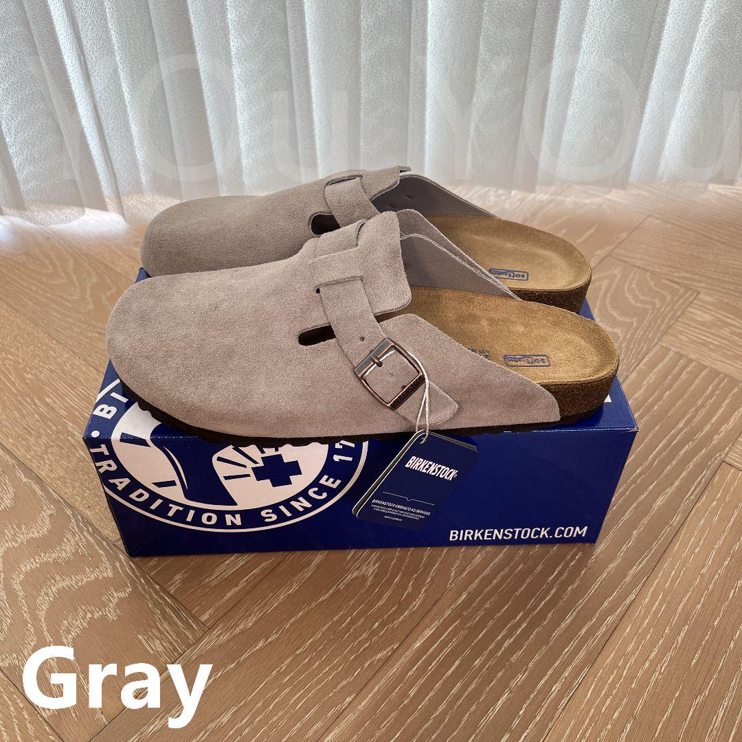 BOSTON BIRKENSTOCK ビルケンシュトック サンダル グレー 男