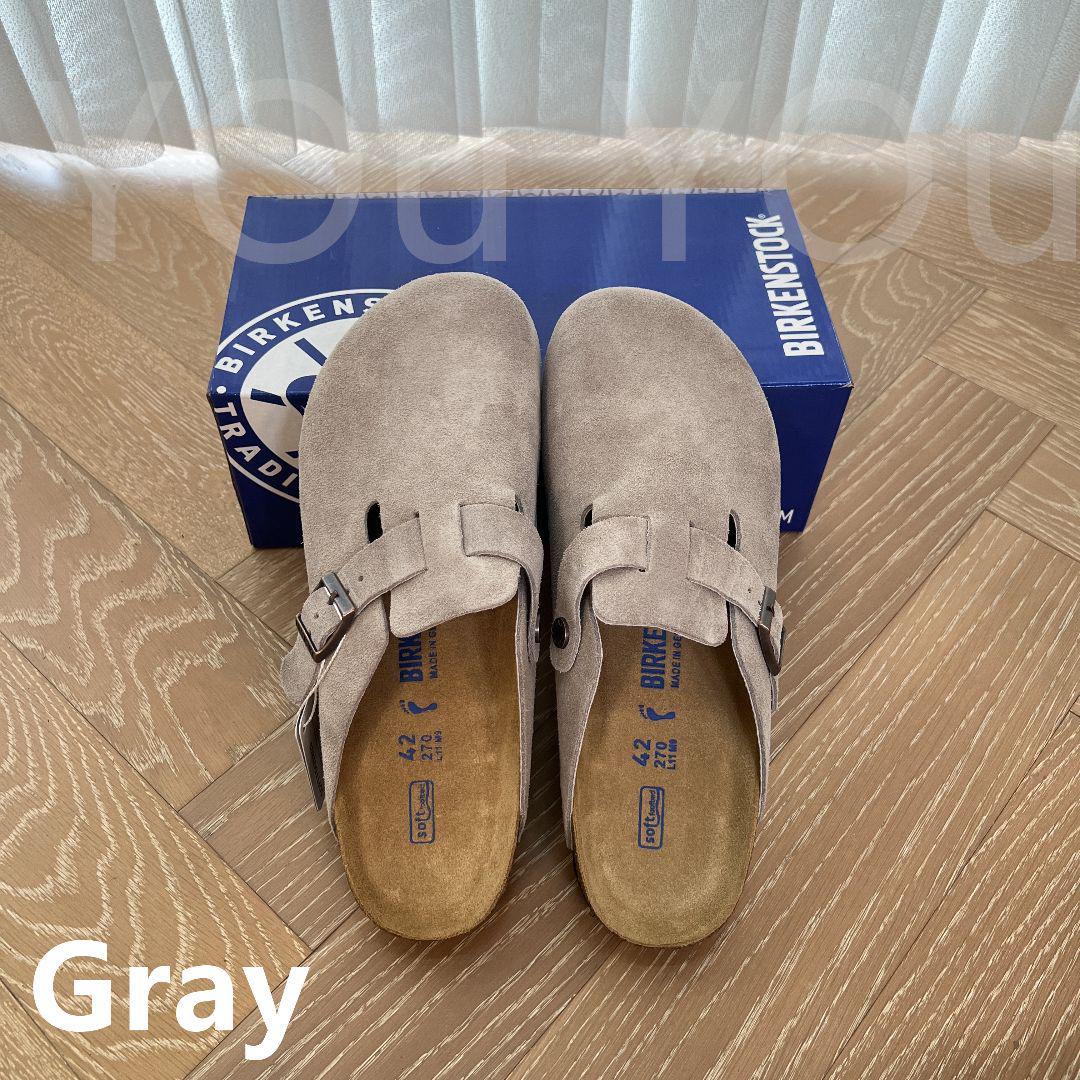 BOSTON BIRKENSTOCK ビルケンシュトック サンダル グレー 男