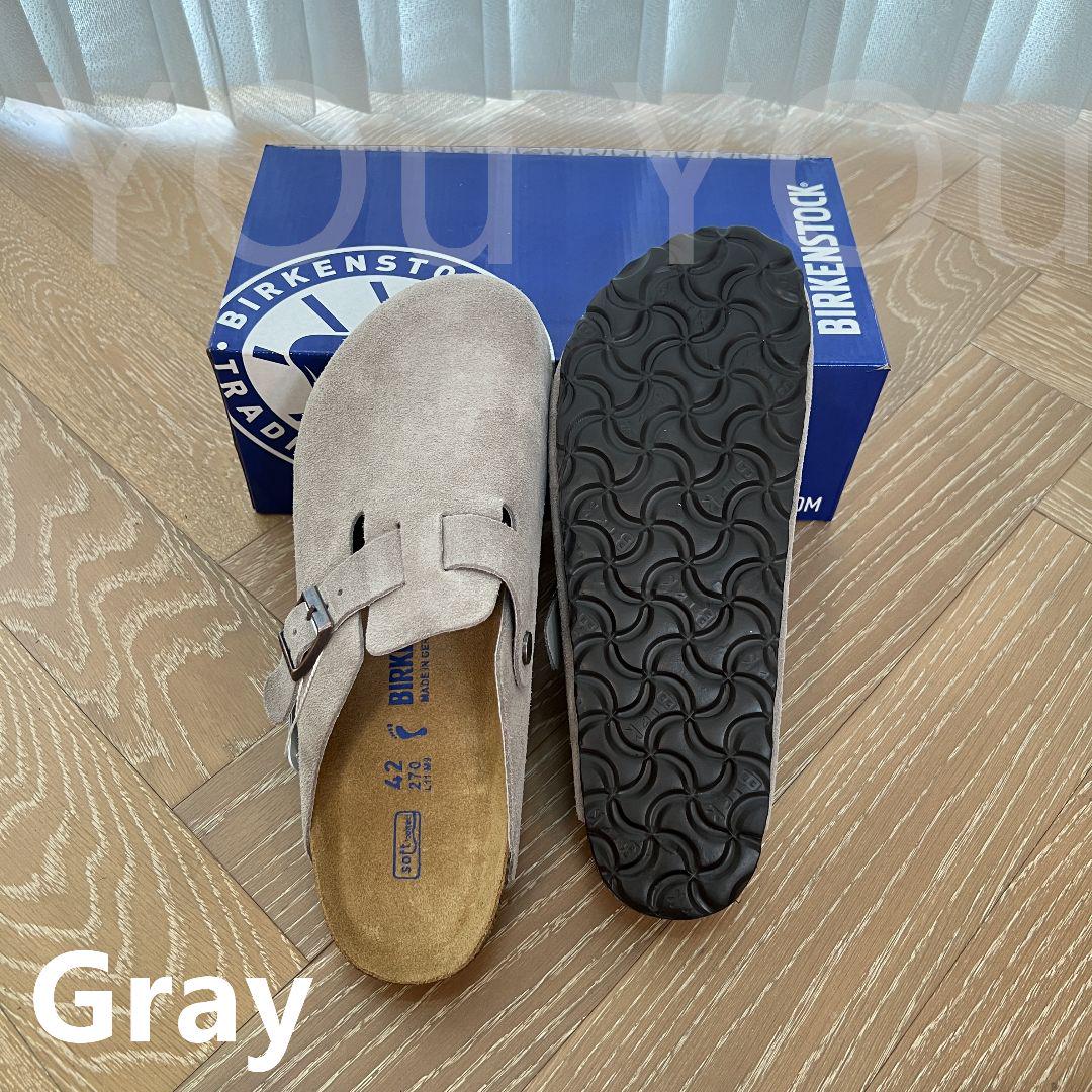 BOSTON BIRKENSTOCK ビルケンシュトック サンダル グレー 男