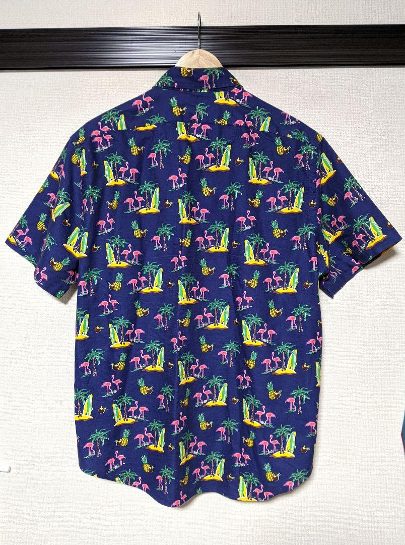 【RALPH LAUREN】半袖シャツ/アロハシャツ/総柄/ロゴ/美品