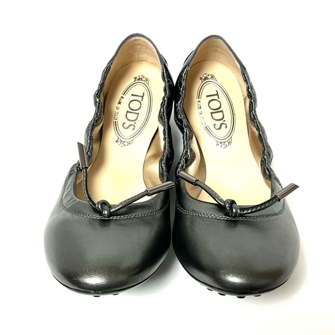 シルバー（銀色）系 22cm TOD'S(トッズ) フラットシューズ