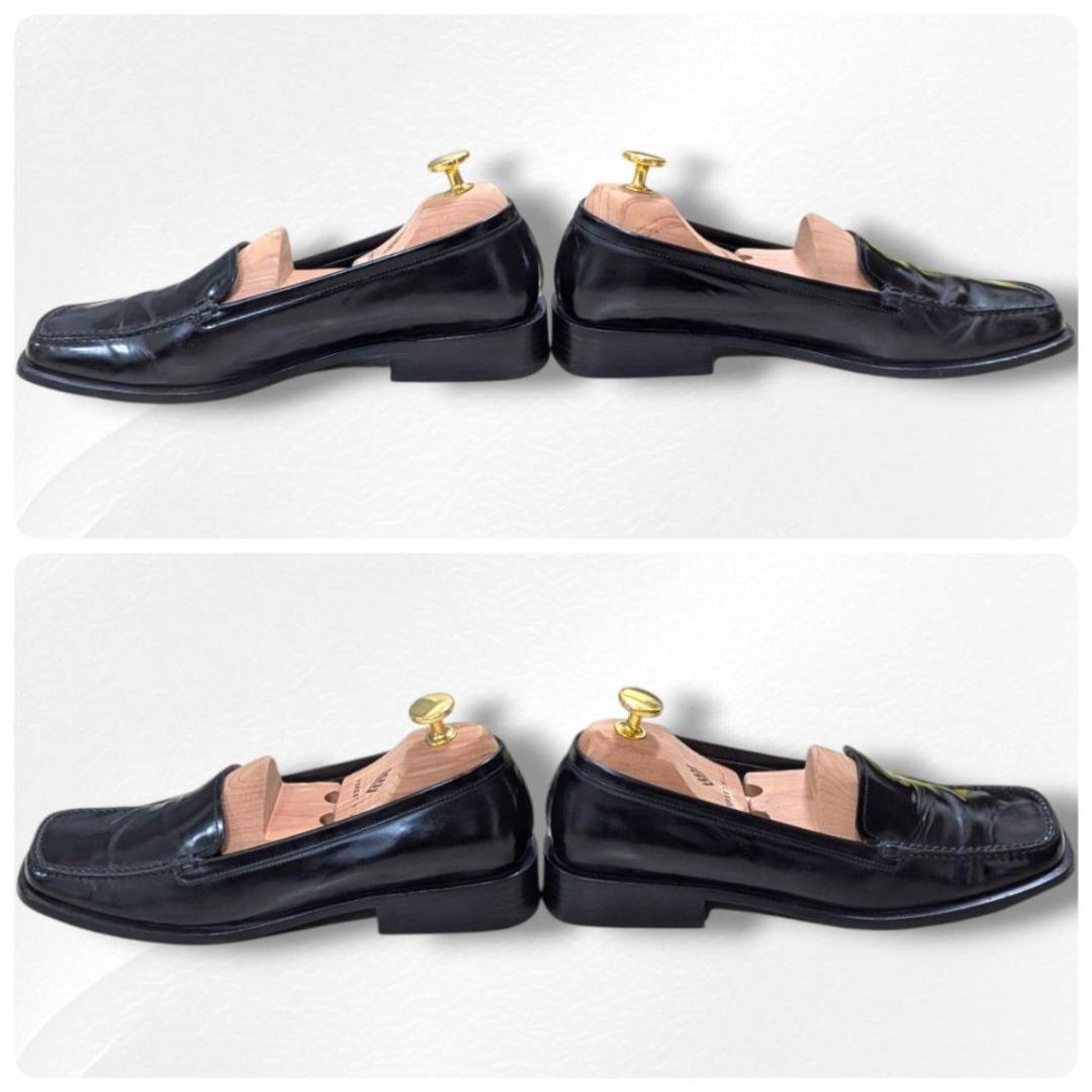 PRADA プラダ ローファー 革靴 スクエアトゥ 本革 ブラック 黒