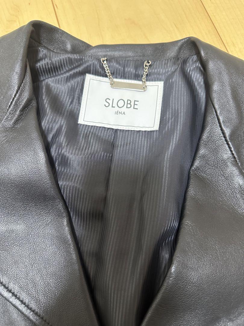 SLOBE IENA 黒 羊革ライダース
