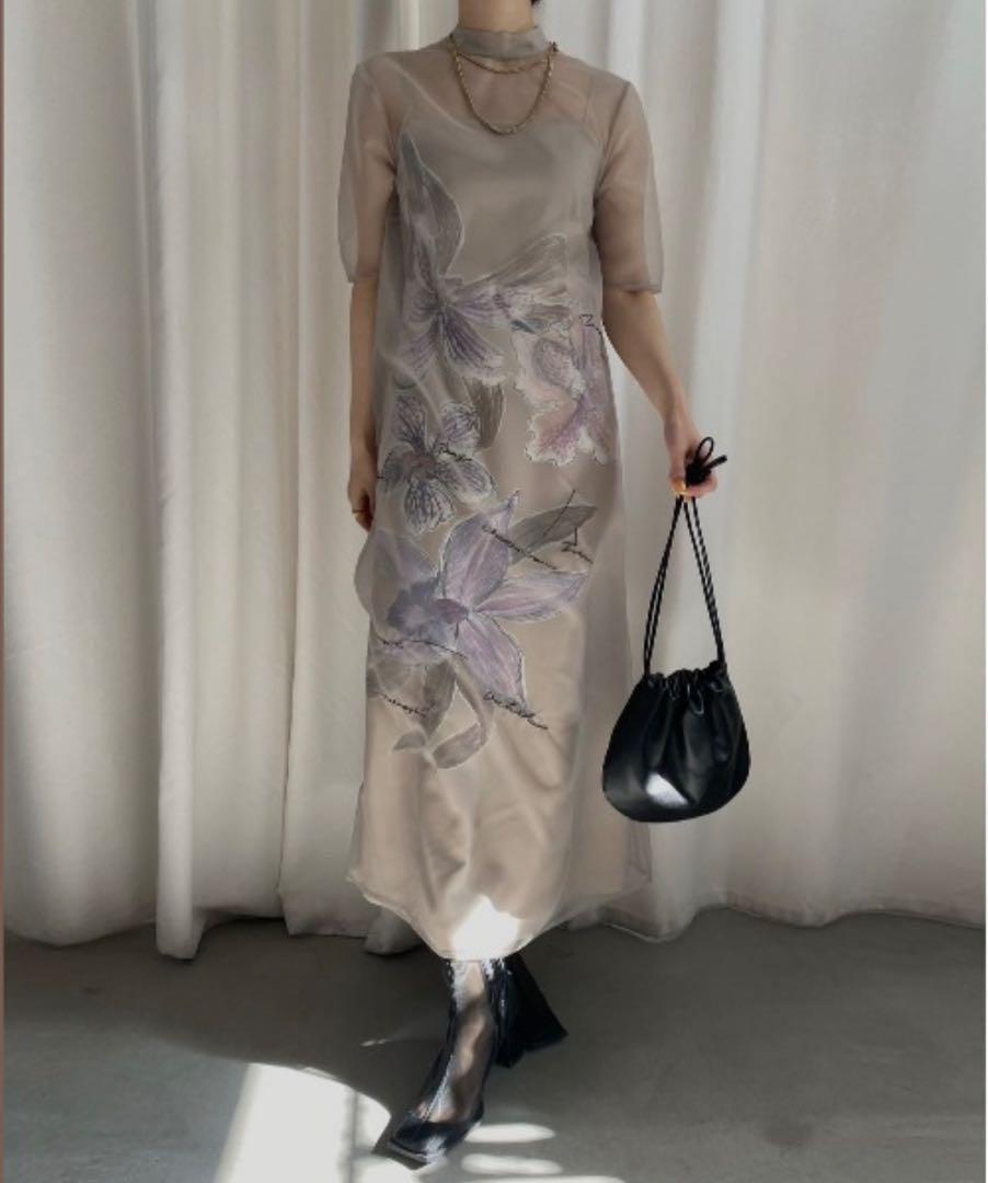 KEITAMARUYAMA×AMERI SHEER LAYERED DRESS