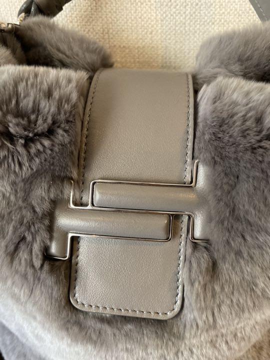 人気SALEセール TOD'S ラビットファー バッグ ショルダー S7k9B-m72669166288 トッズ グレー 得価新作登場