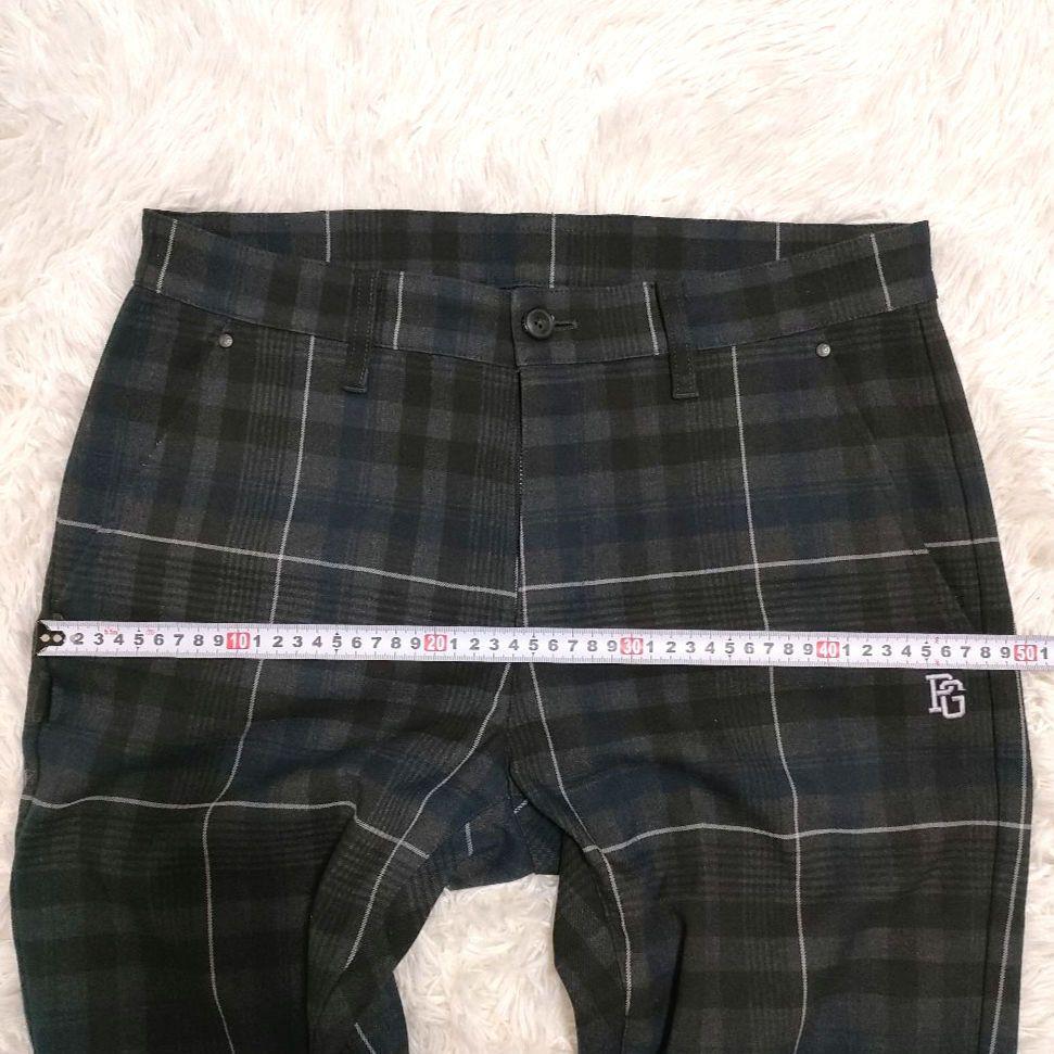 パーリーゲイツ メンズL チェック柄 ゴルフパンツ 実用ポケット付 パーリーゲイツ メンズL チェック柄 ゴルフパンツ 実用ポケット