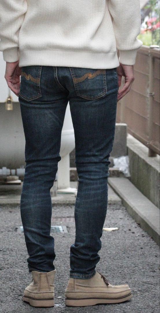 NUDIE JEANS ■PIPE LED/IRON BLUE W28 L30