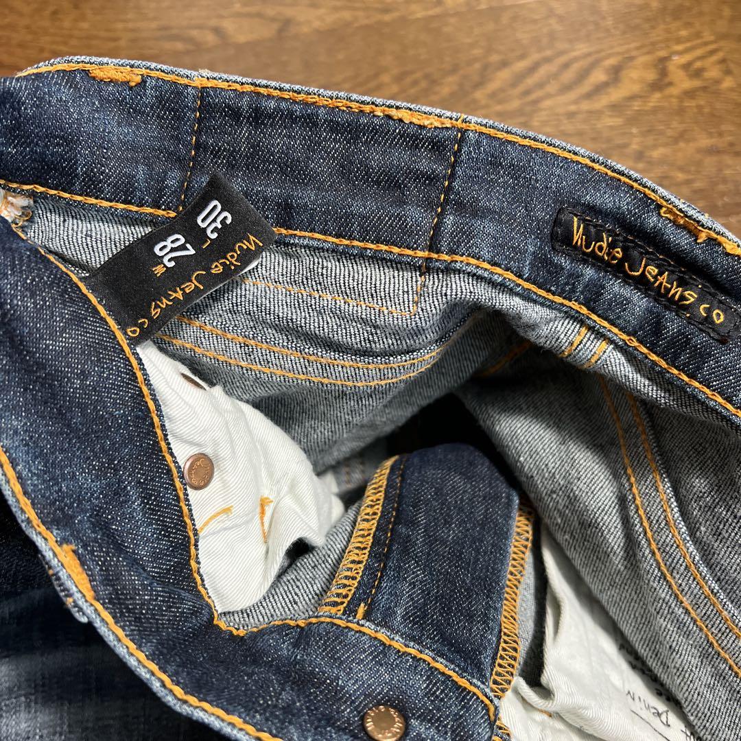 NUDIE JEANS ■PIPE LED/IRON BLUE W28 L30