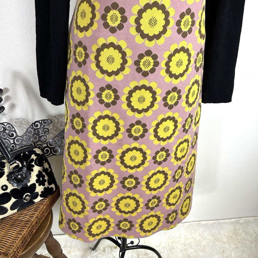 kate spade ケイトスペード 花柄 ノースリーブワンピース レトロ