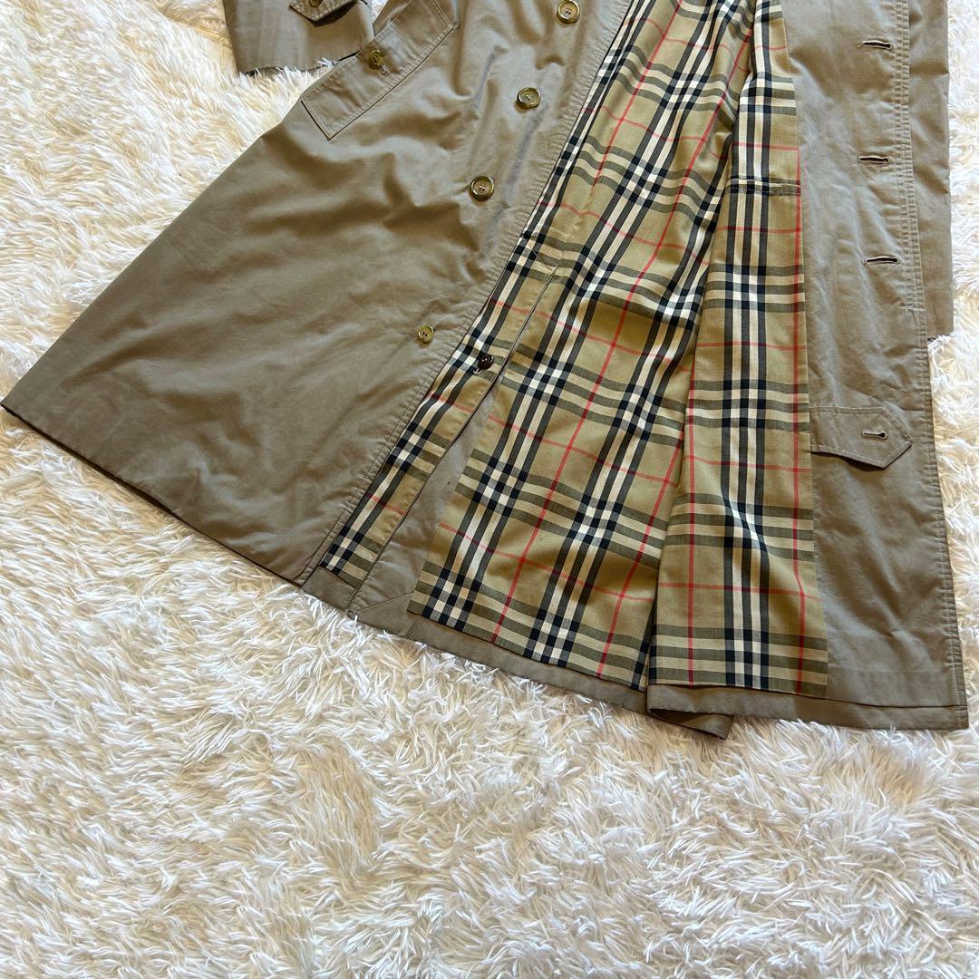 Burberry バーバリー ステンカラーコート ベージュ ノバチェック 36
