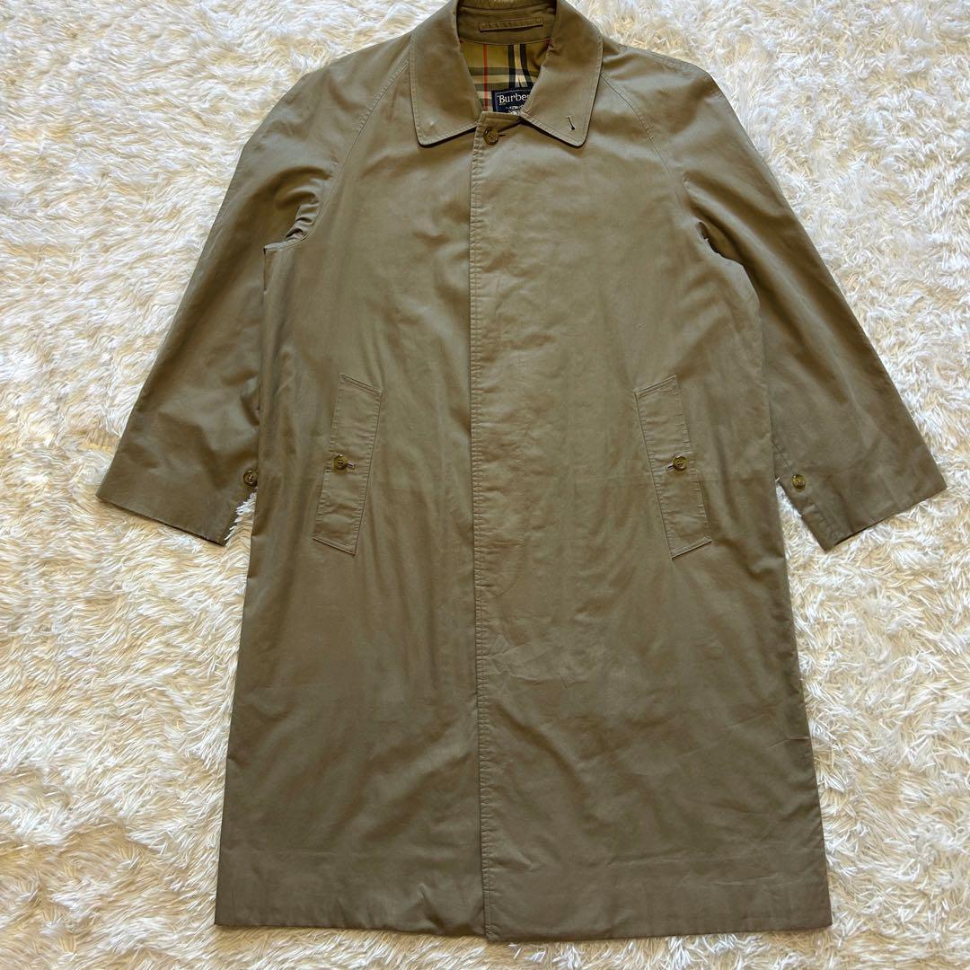 Burberry バーバリー ステンカラーコート ベージュ ノバチェック 36