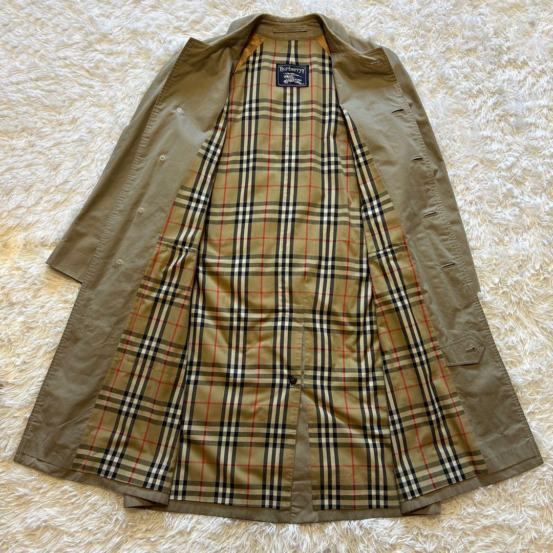 Burberry バーバリー ステンカラーコート ベージュ ノバチェック 36
