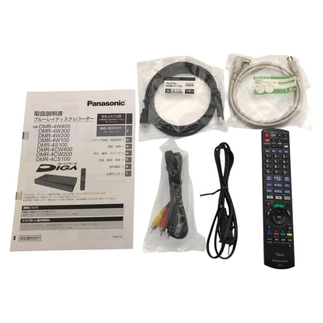 Panasonic パナソニック ブルーレイレコーダー DMR-4CW200 Panasonic DMR-4CW200 Blu-ray Recorder 2TB Used w/Accessories