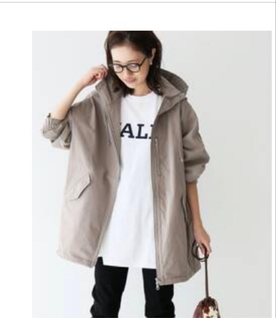 SLOBE IÉNA フード付きベージュジャンパーS SLOBE IENA