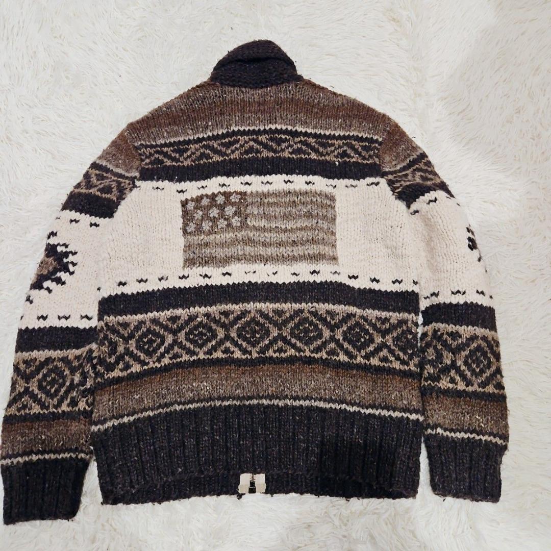 ポロラルフローレン ノルディック柄 カシミヤ アルパカ カウチン ハンドニットM・POLO RALPH LAUREN NICORILABO_COM