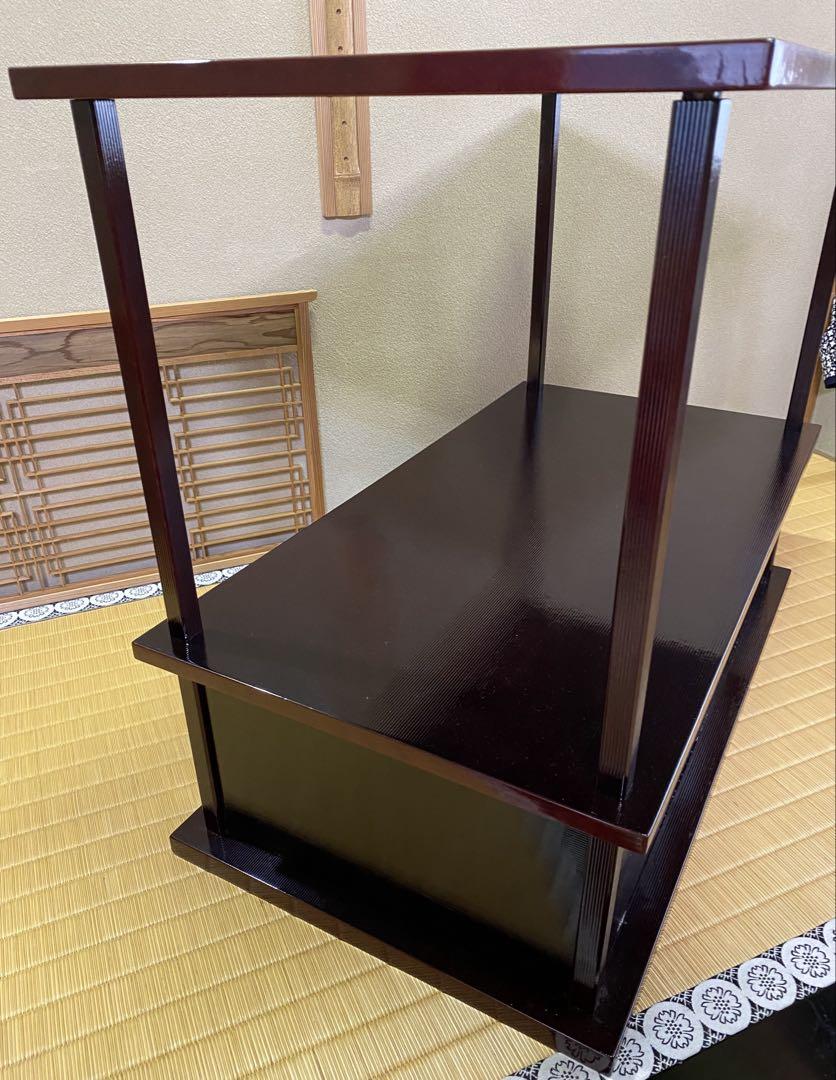 【SALE】茶道具/紹鴎棚 溜塗　組立て式