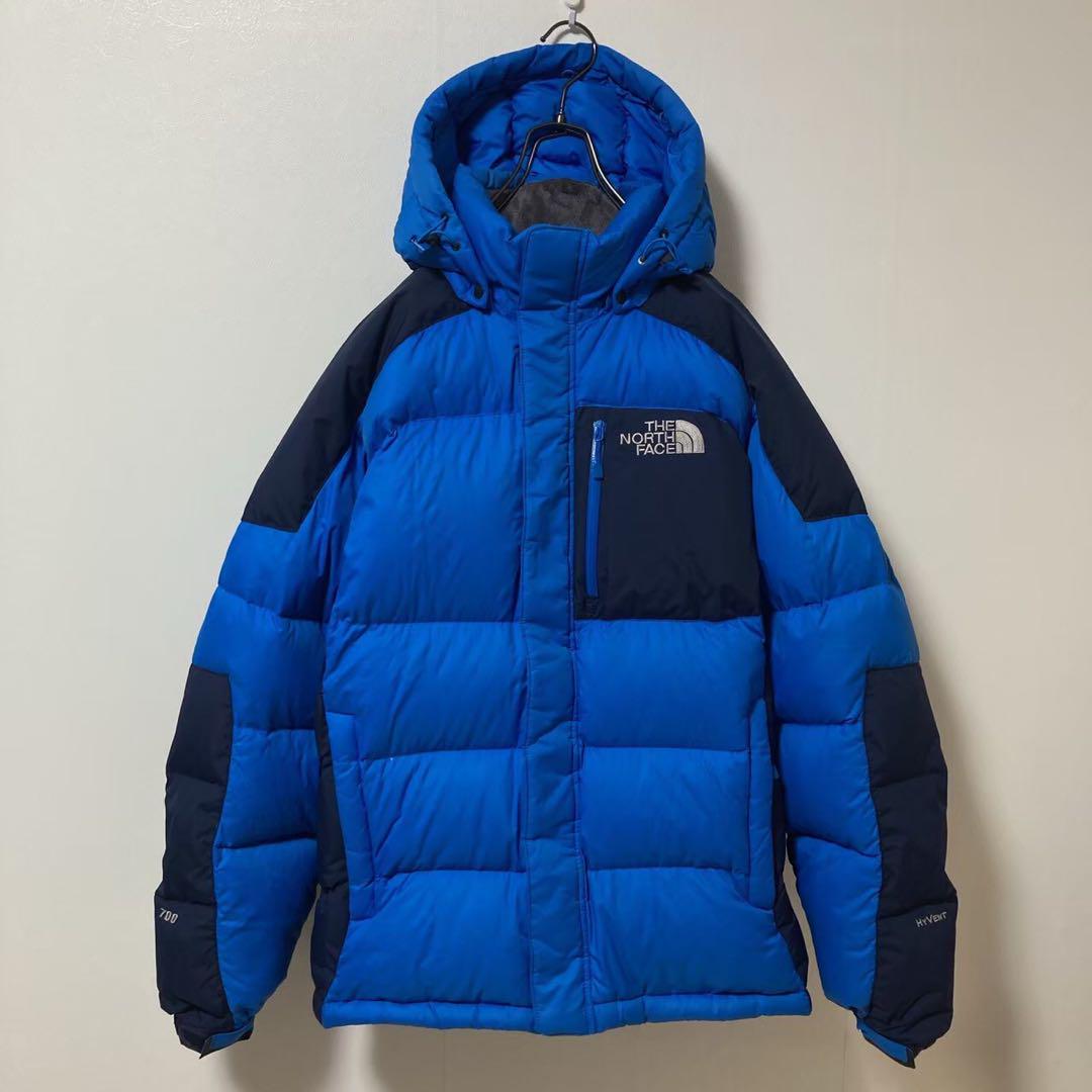 ノースフェイス ダウン HYVENT 700FIL ブルー×ネイビー メンズM ノースフェイス ダウン HYVENT 700FIL ブルー×ネイビー メンズM