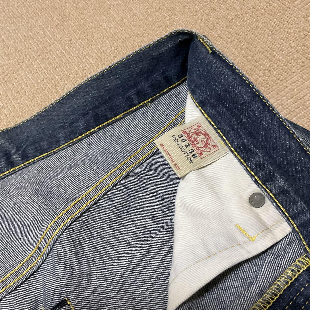 EVISU 36インチ イエロー刺繍
