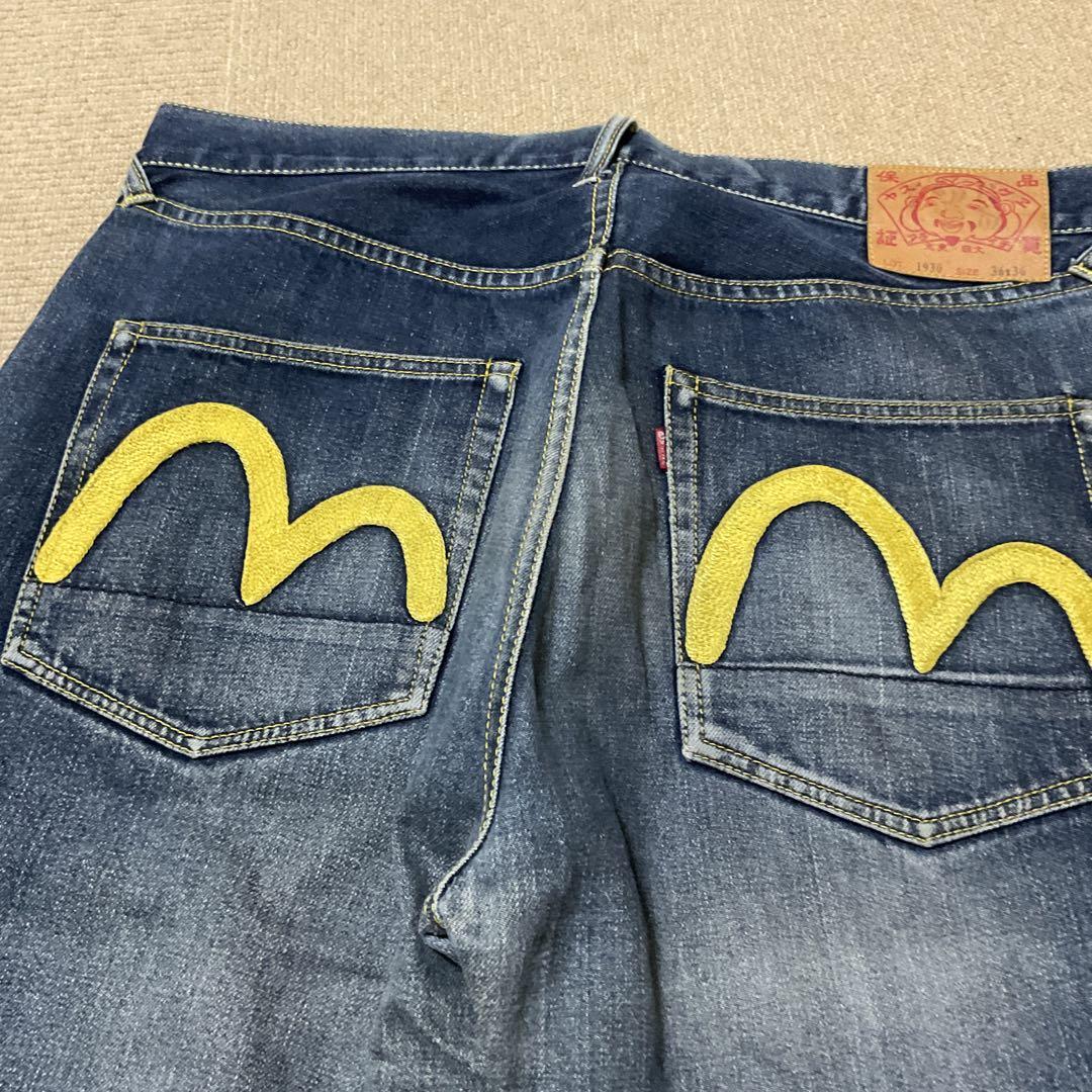 EVISU 36インチ イエロー刺繍
