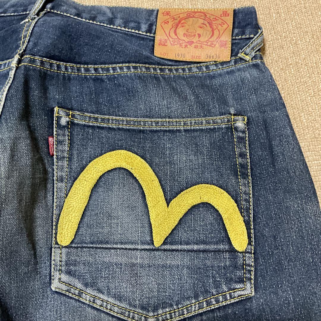 EVISU 36インチ イエロー刺繍