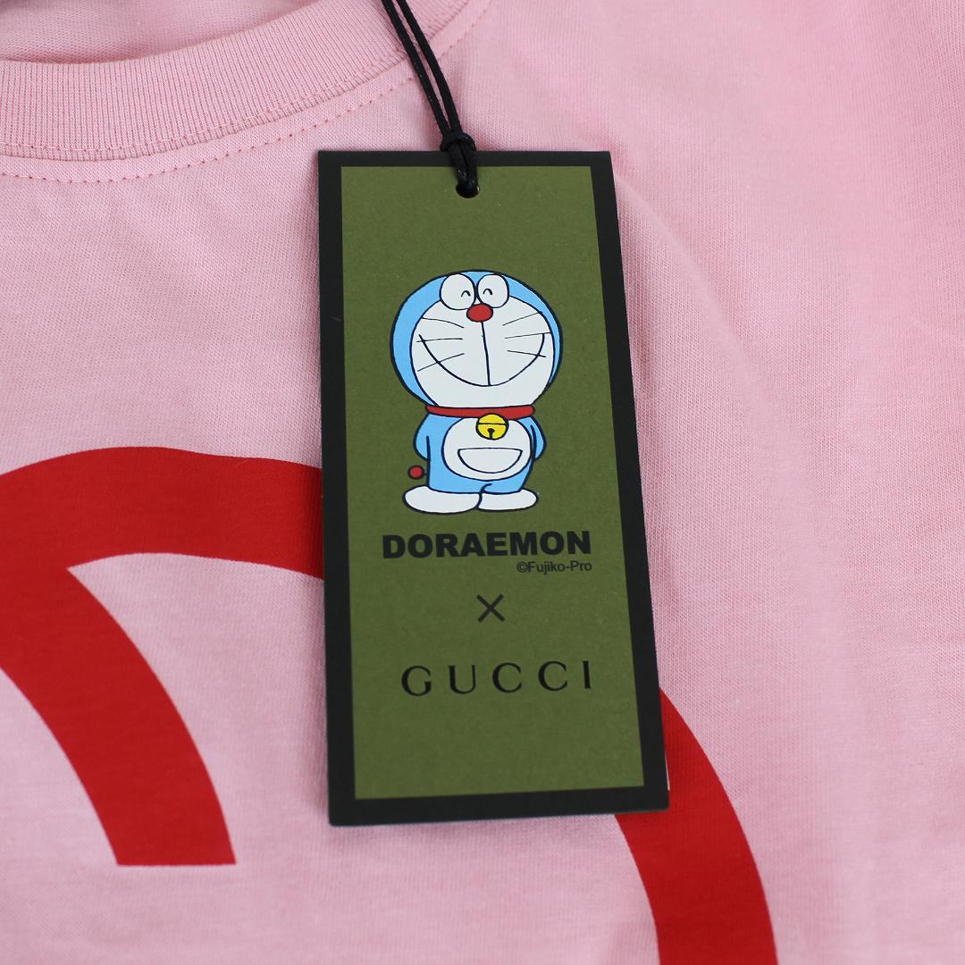 限定品人気 GUCCI グッチ ドラえもんコラボ Tシャツ Mサイズ ピンク 未使用 o5Ye7-m72677881664 定番超歓迎