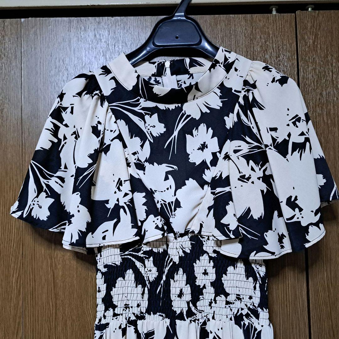 【週末限定価格】FENNEL バイカラーフラワープリントワンピース