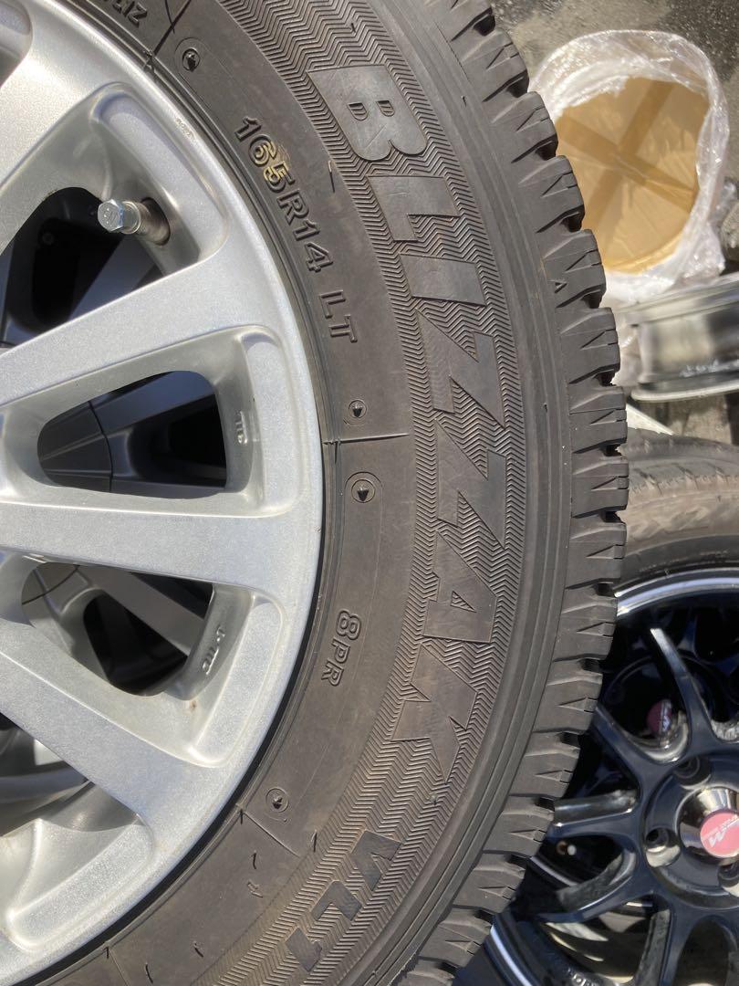 2021年バリ山！ブリザックVL1 165R14LT 8PR バネット　ボンゴ等