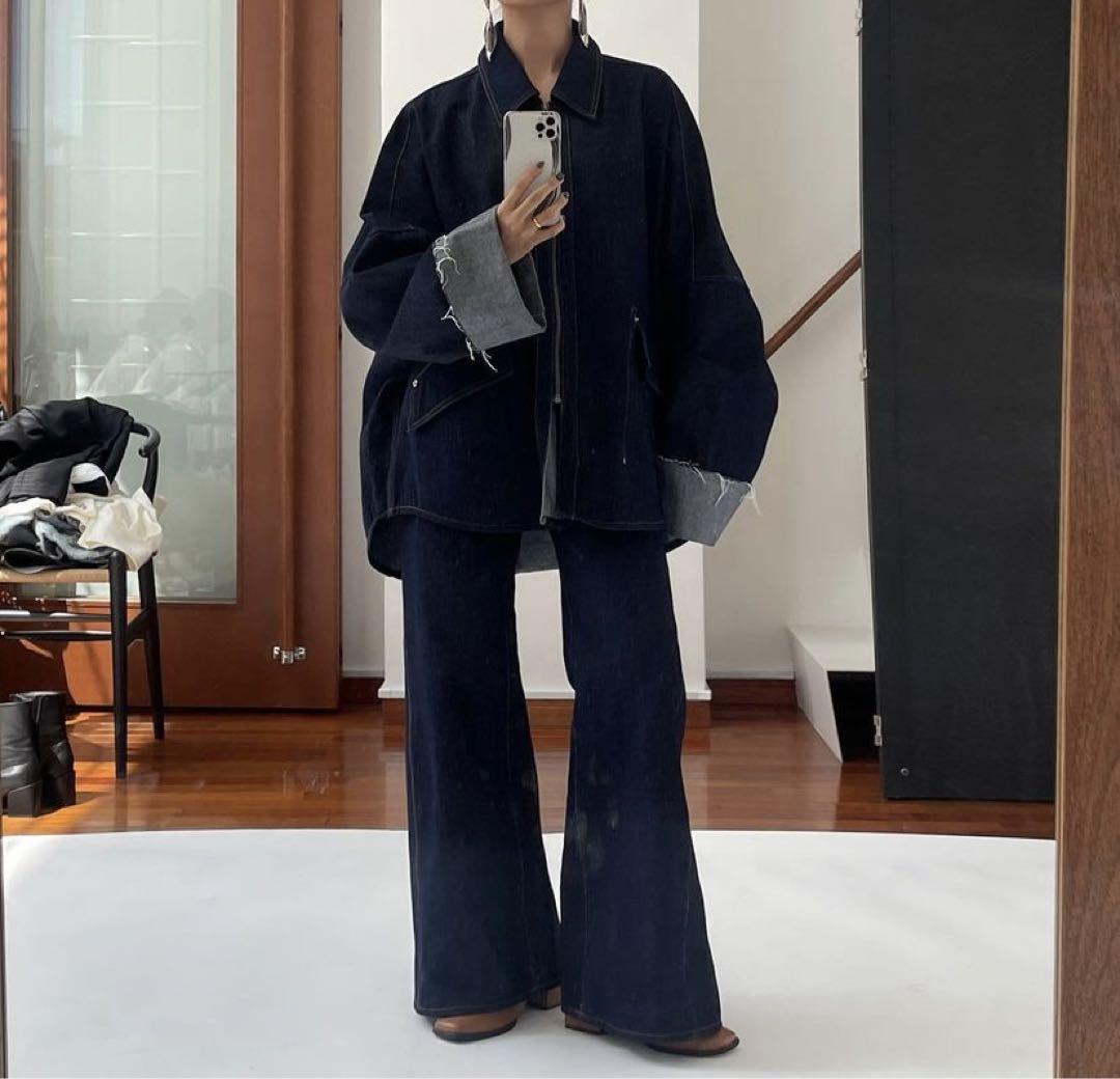 denim over shirt jacket(unisex)/indigo | KNUTH MARF