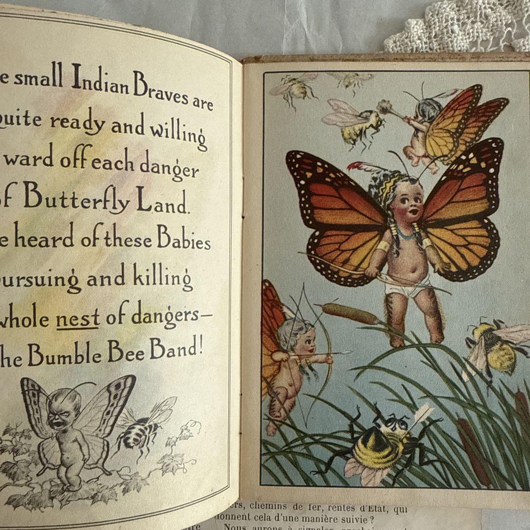 超レアなアンティーク絵本1917年　洋書ヴィクトリアン絵本ジャンクジャーナル妖精