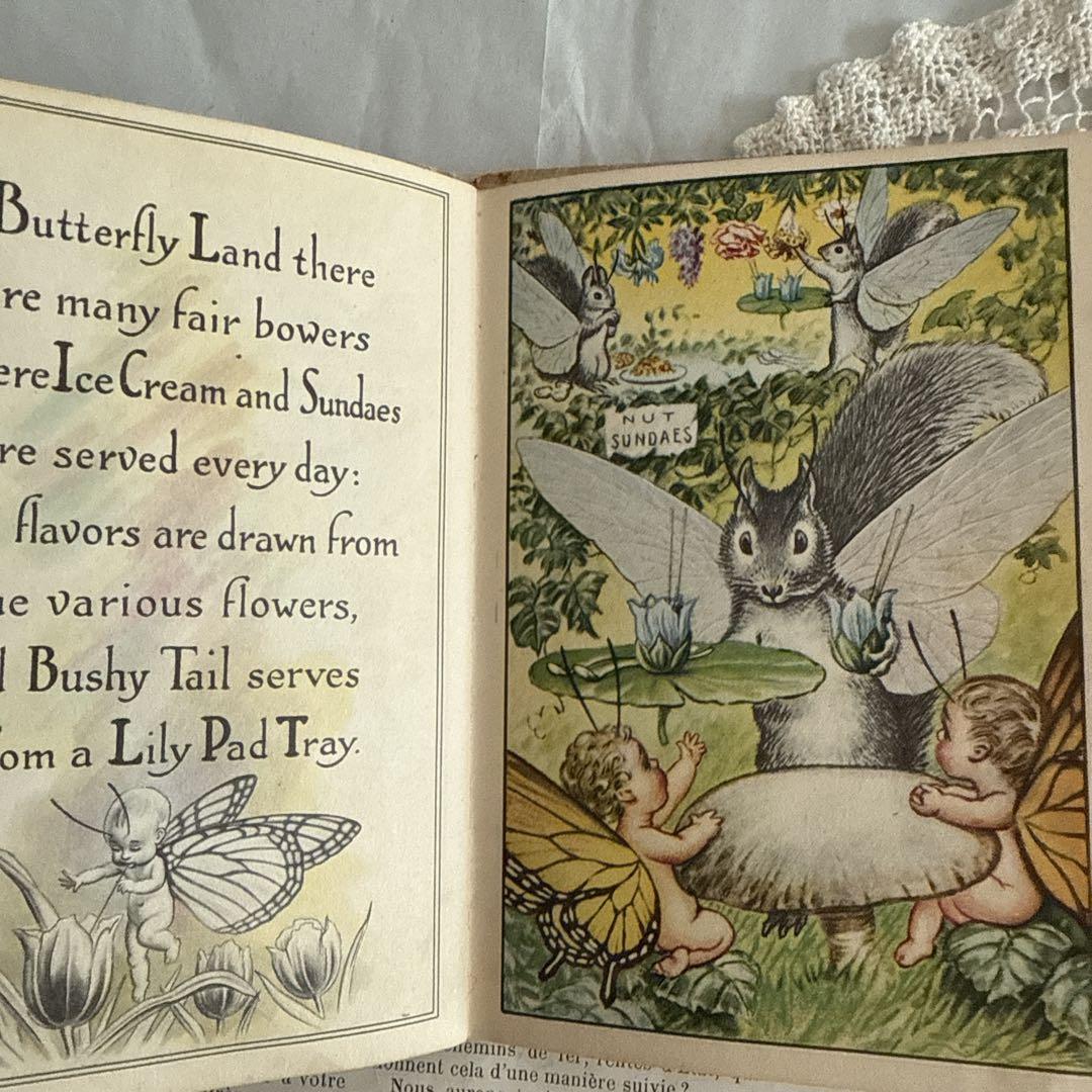 超レアなアンティーク絵本1917年　洋書ヴィクトリアン絵本ジャンクジャーナル妖精
