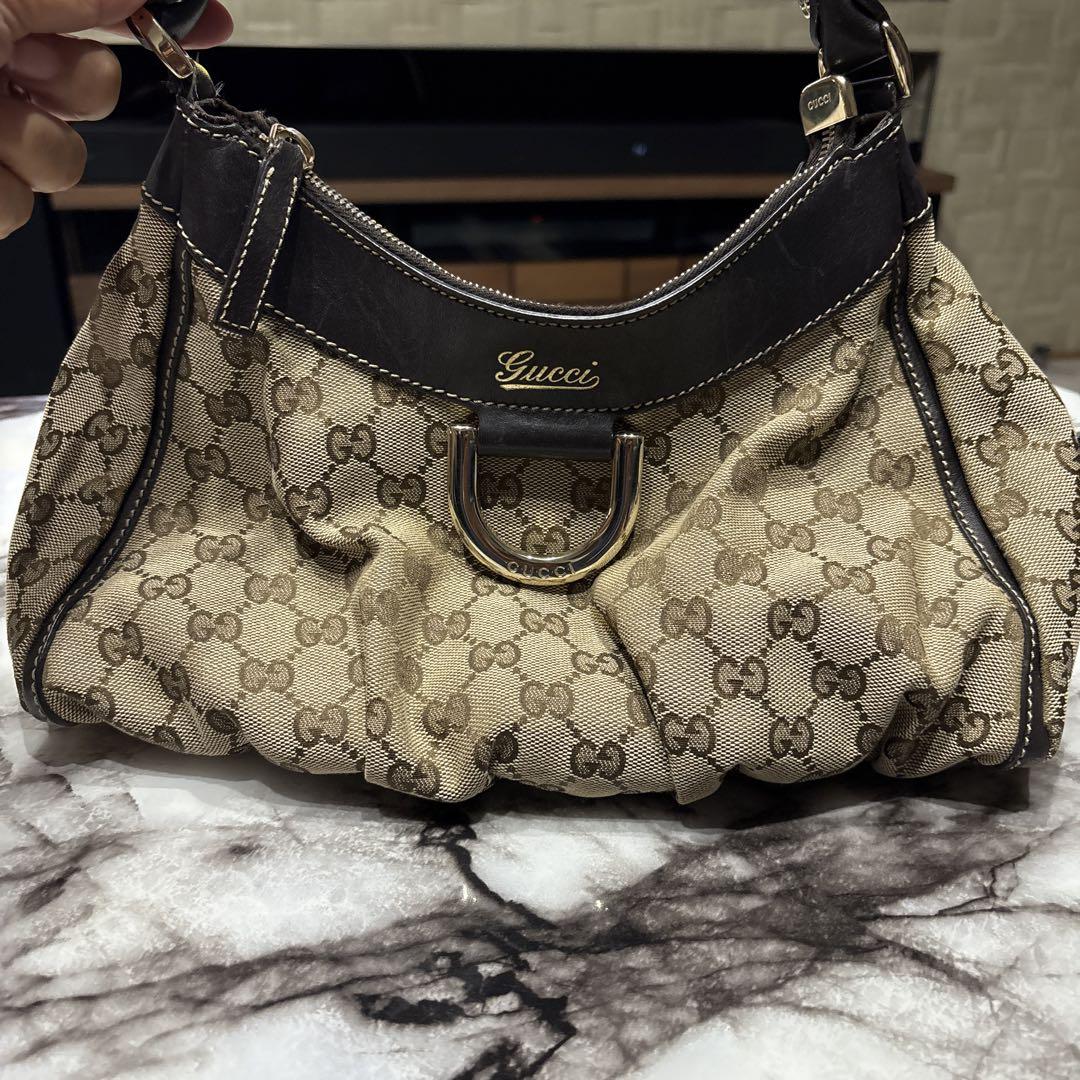 難ありGucci GGキャンバス ハンドバッグ