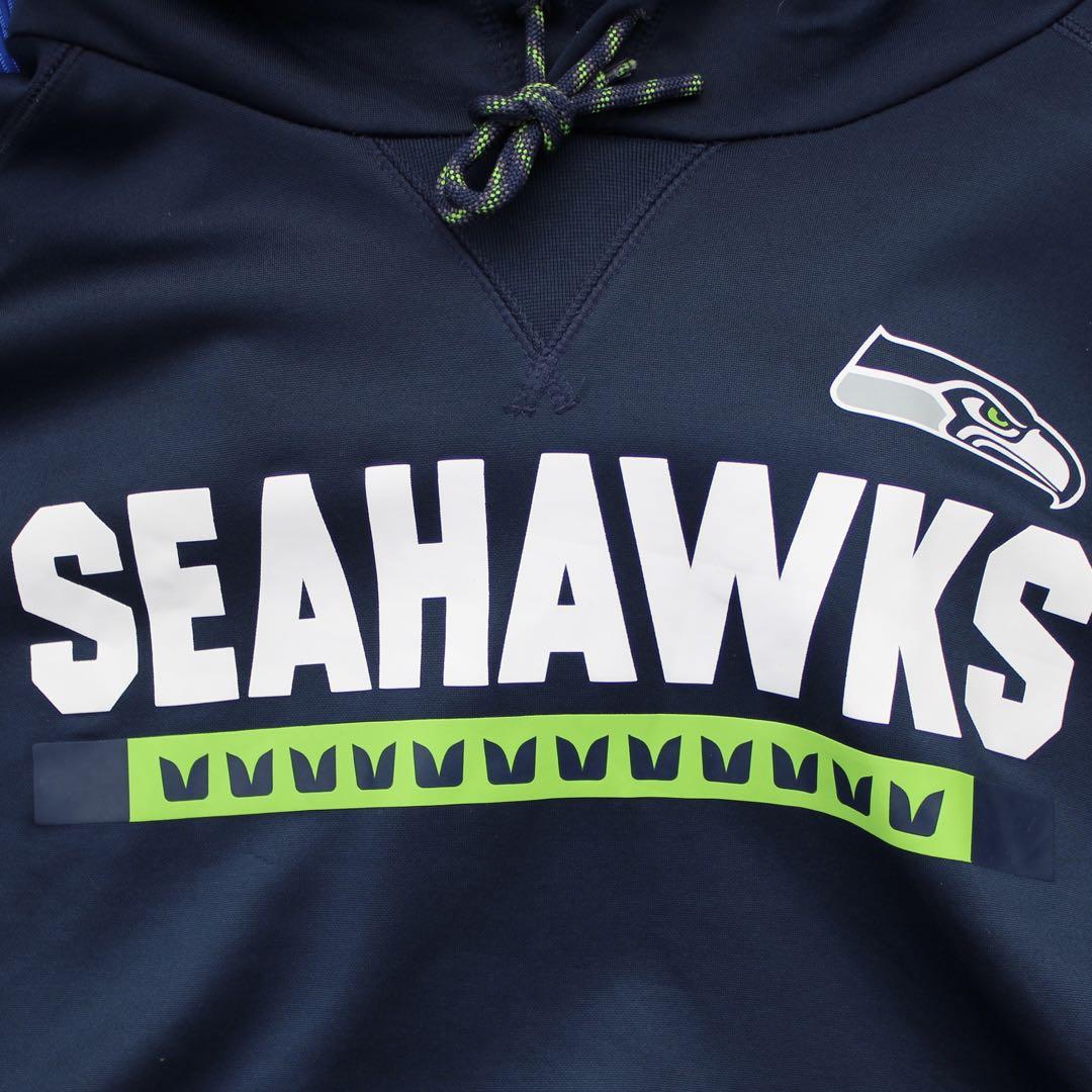 NIKE × NFL SEATTLE SEAHAWKS XLサイズ 古着パーカー ナイキ