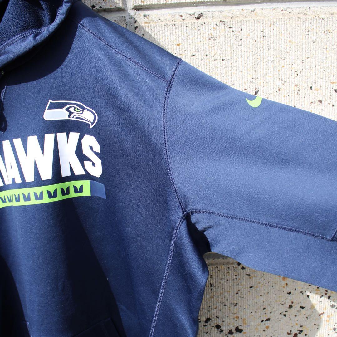 NIKE × NFL SEATTLE SEAHAWKS XLサイズ 古着パーカー ナイキ