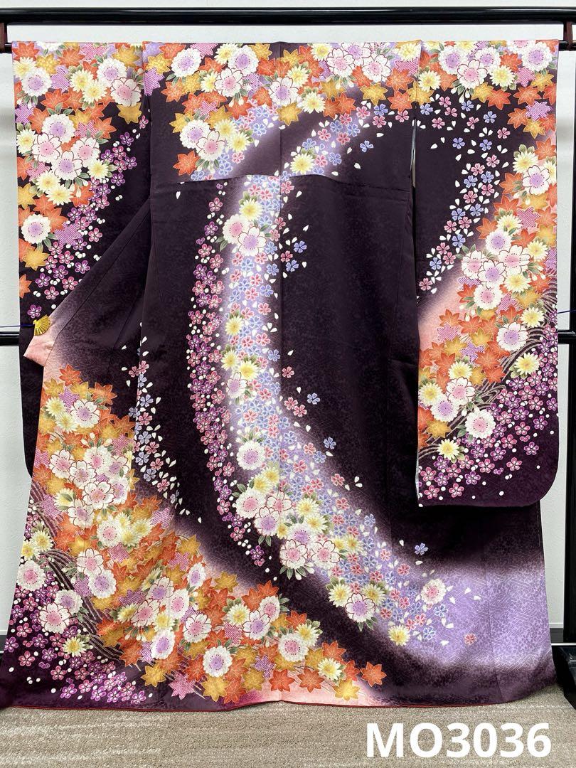 振袖 豪華 ラメ刺繍 銀彩 紋意匠 身丈163cm パールトーン加工済 振袖 豪華 ラメ刺繍 金彩 紋意匠 身丈163cm