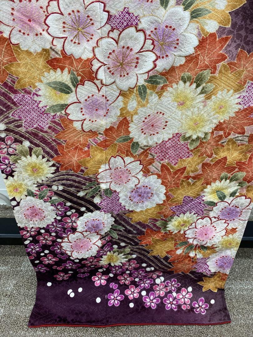 振袖 豪華 ラメ刺繍 紋意匠 身丈164cm - メルカリ
