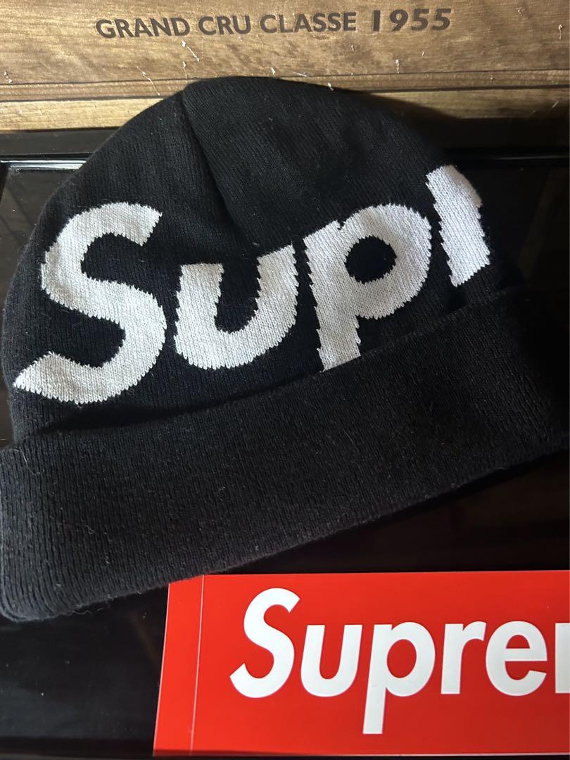 Supreme シュプリーム ビーニー ビックロゴ 黒 16AW