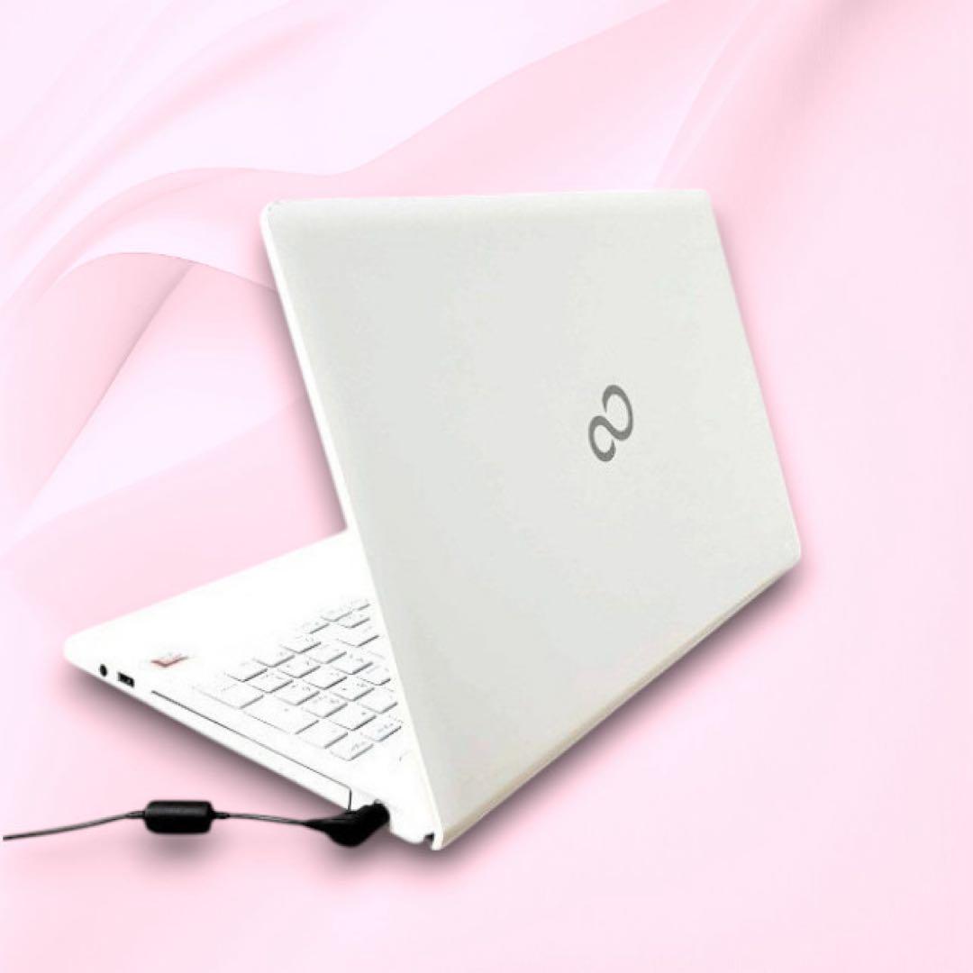 e92 美品⭐ 富士通 サクサク SSD ノートパソコン エクセルワード 学習