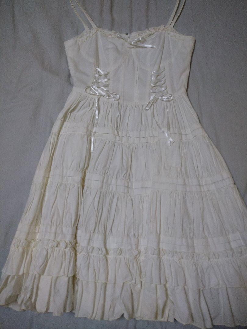 Victorian maiden コットンアンダードレス Ribbon Long Under Dress by Victorian Maiden