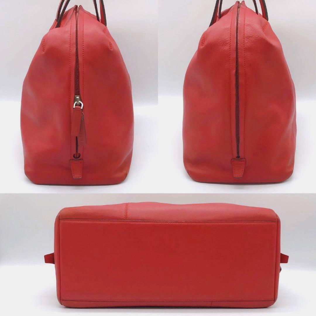 LOEWE ロエベ トートバッグ オレンジレッド - メルカリ