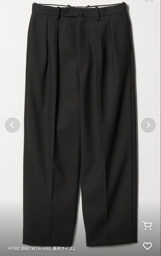 Steven Alanヴィンテージツイル インツープリーツ ドレス トラウザーズ