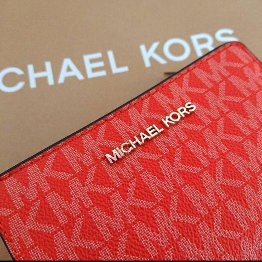 新品　未使用　マイケルコース　財布　赤　37400円 マイケルコース MICHAEL KORS マイケルコース 二つ折り財布