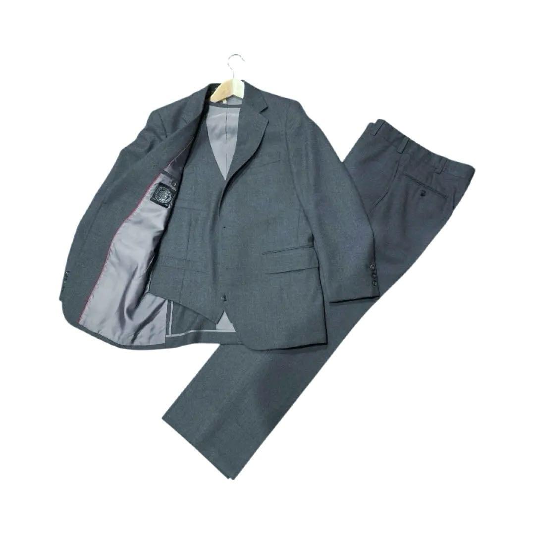 J. PRESS スリーピーススーツ グレー ウールS・J.PRESS