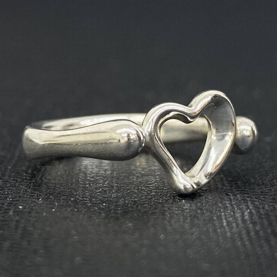 TIFFANY&Co オールド シルバー 925 オープンハートリング 10号
