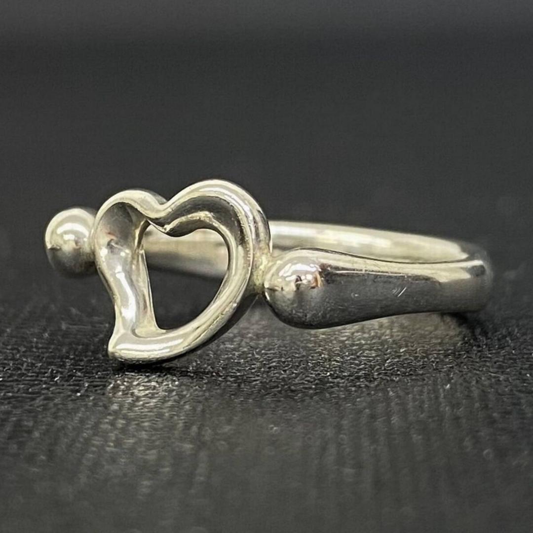 TIFFANY&Co オールド シルバー 925 オープンハートリング 10号