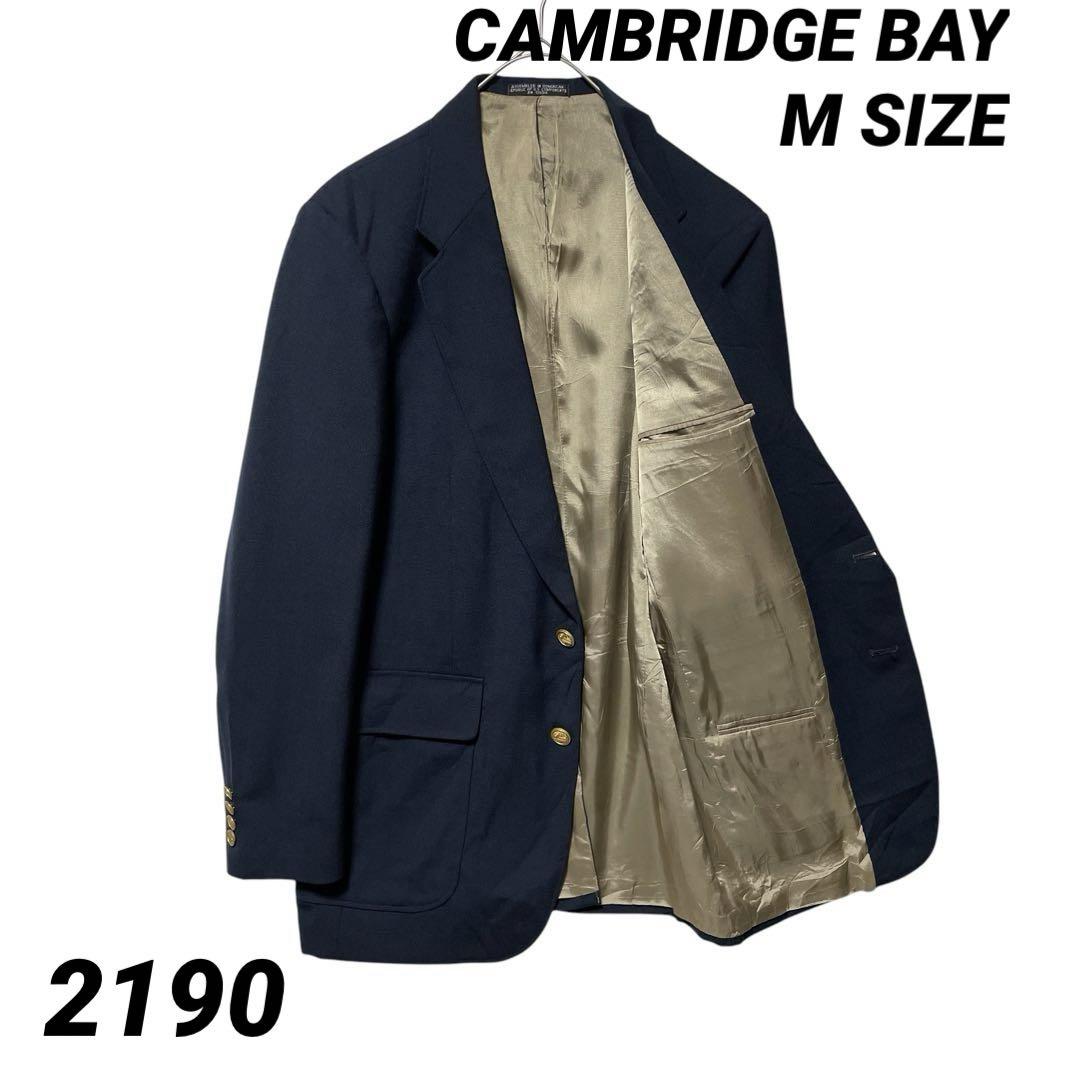 CAMBRIDGE BAY 紺ブレ 金ボタン テーラードジャケット 裏地ゴールド