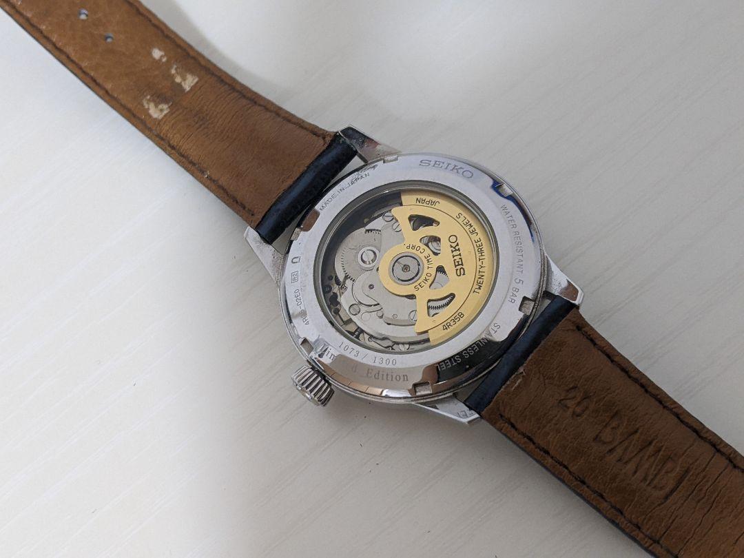 SEIKO プレザージュ 自動巻き 腕時計 ネイビー