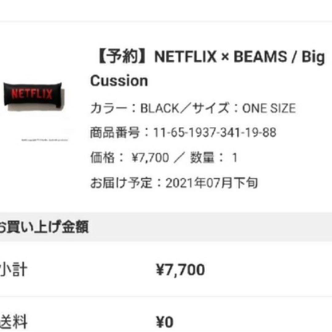 NETFLIX BEAMS Big Cussion BACK SCKOt-m72706503312 新品セール