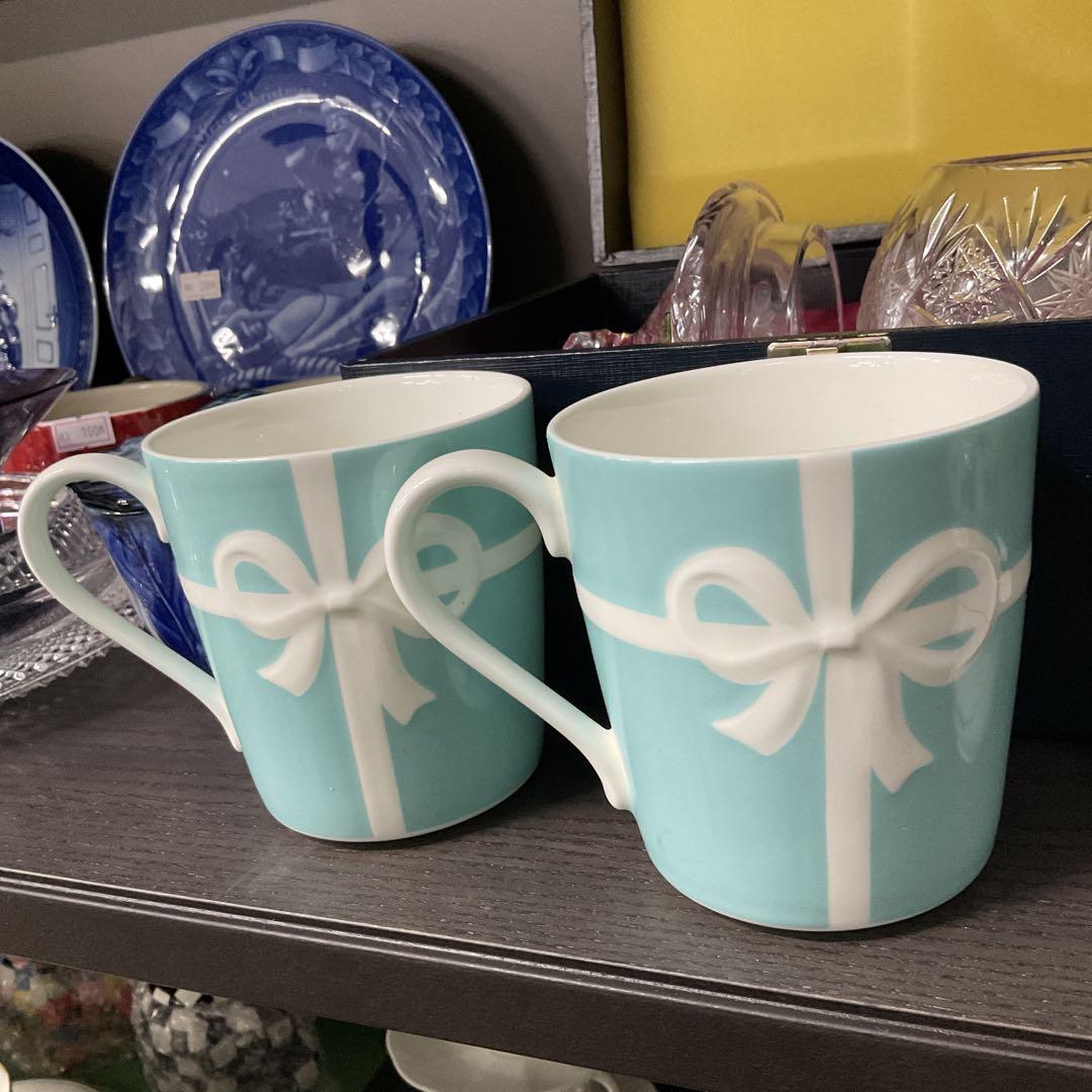 Tiffany & Co. ターコイズ マグカップ 2個セット　箱無し